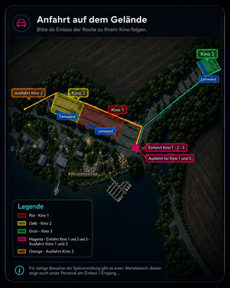 Geländeplan Autokino Langenhessen